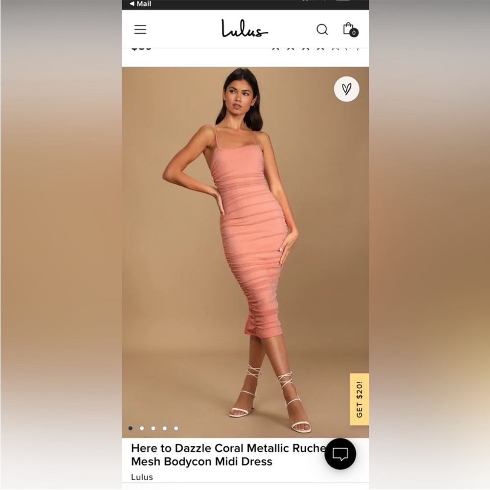 Lulus Here to Dazzle Dress in size Small